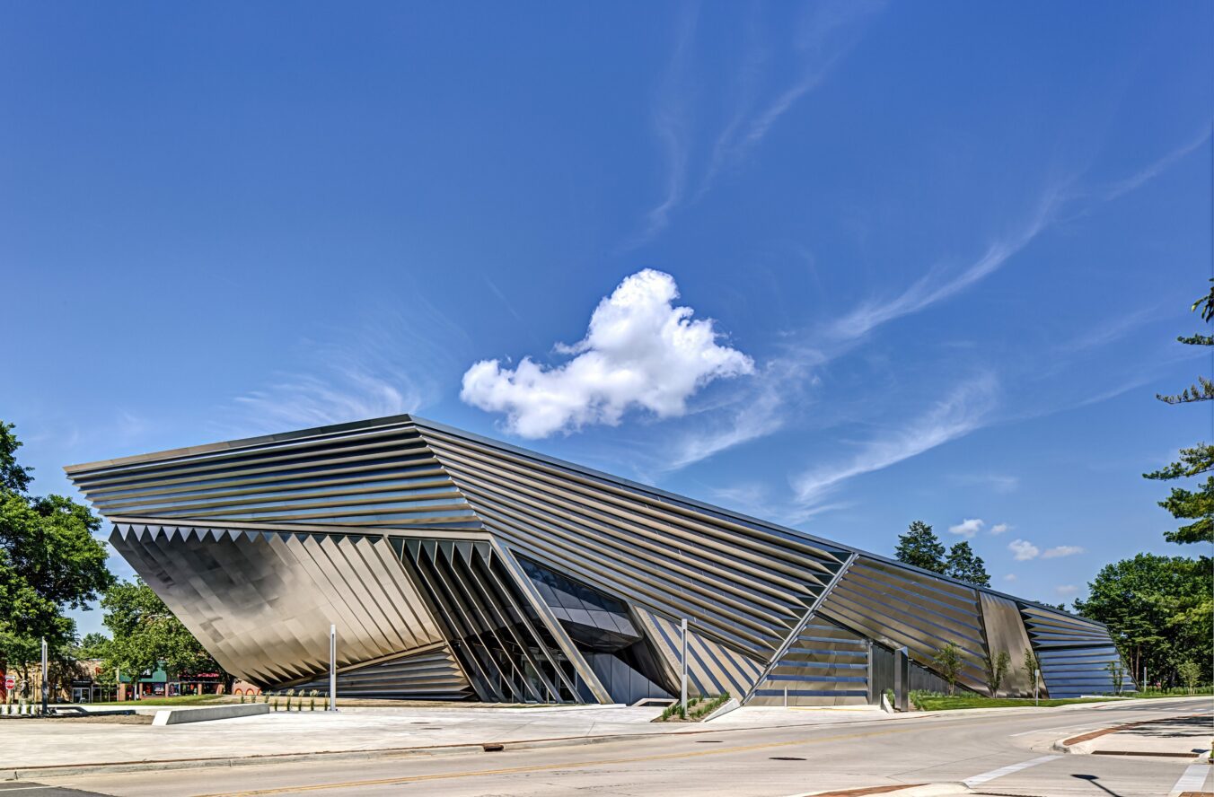 MSU Broad Art Museum Construction Project finished exterior