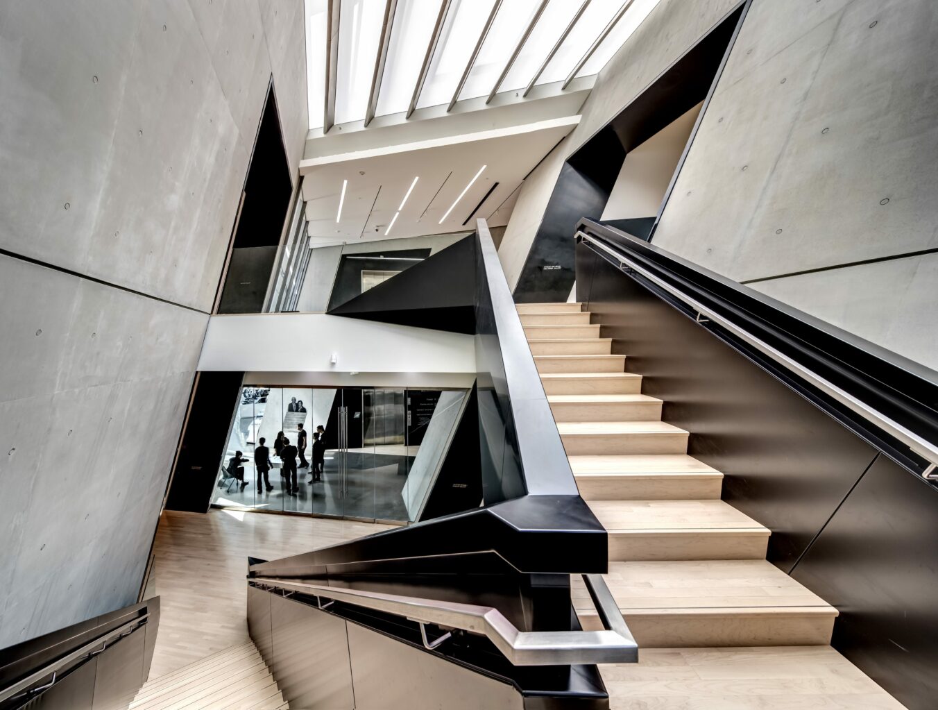 MSU Broad Art Museum Construction Project finished stair