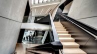 MSU Broad Art Museum Construction Project finished stair