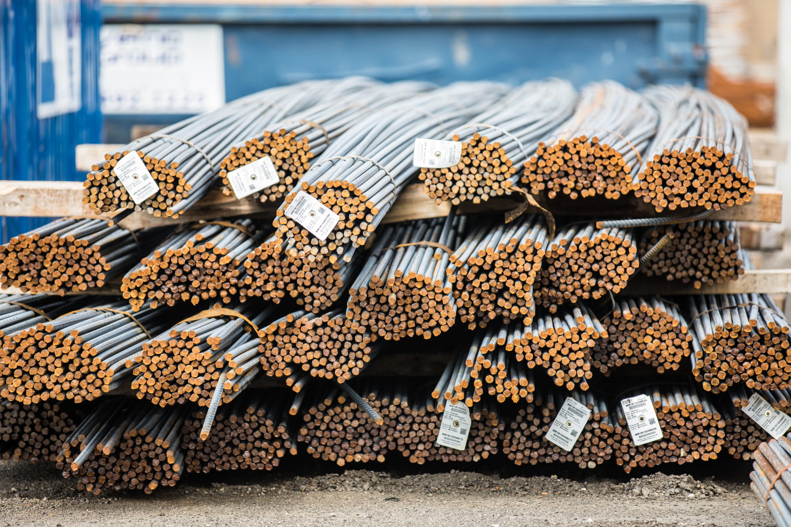 Rebar located at Barton Malow's Oak Park Yard, Michigan facility