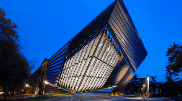 MSU Eli and Edythe Broad Art Museum finished construction exterior view