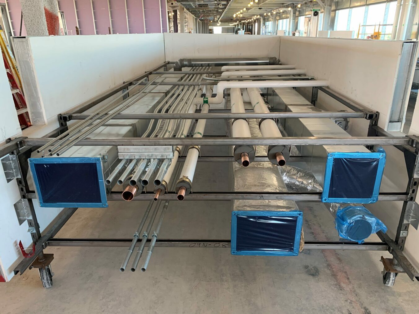 McClaren Hospital - Prefabricated Hospital - Horizontal Rack Prefabrication