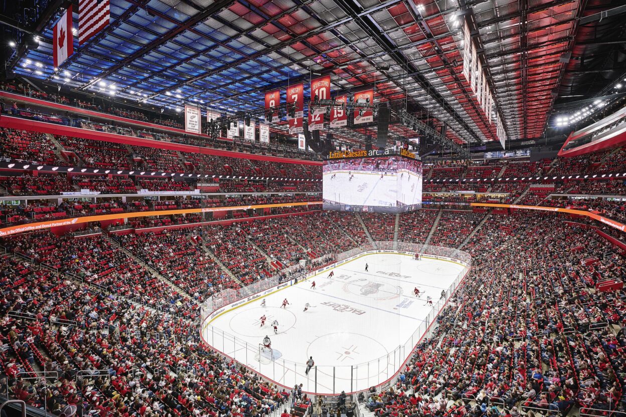 We have ice at Little Caesars Arena!