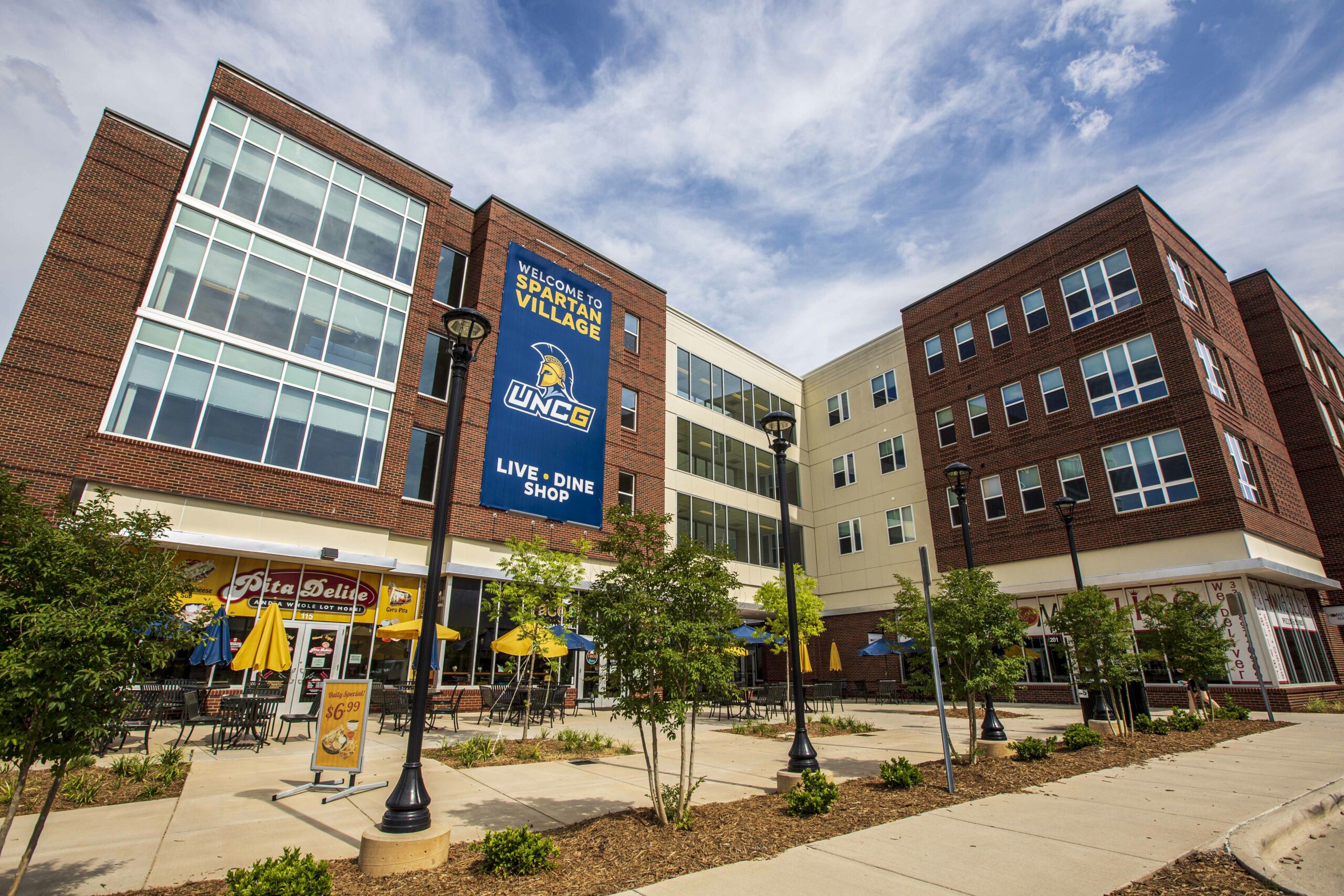 Student Housing Builder, Barton Malow_UNCG_Spartan Village_Exterior