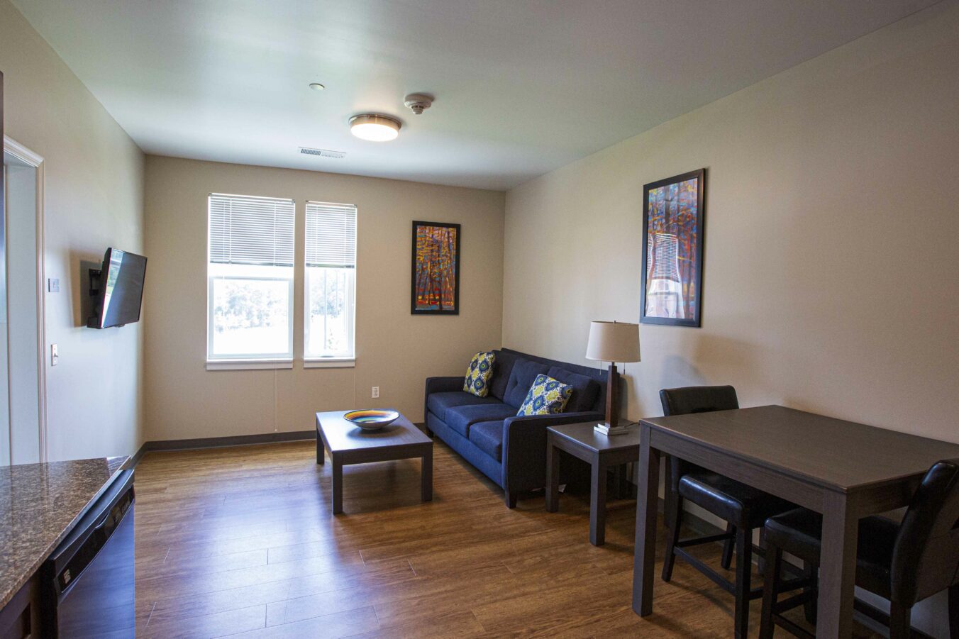 Student Housing Builder, Barton Malow UNCG Spartan Village Living Space