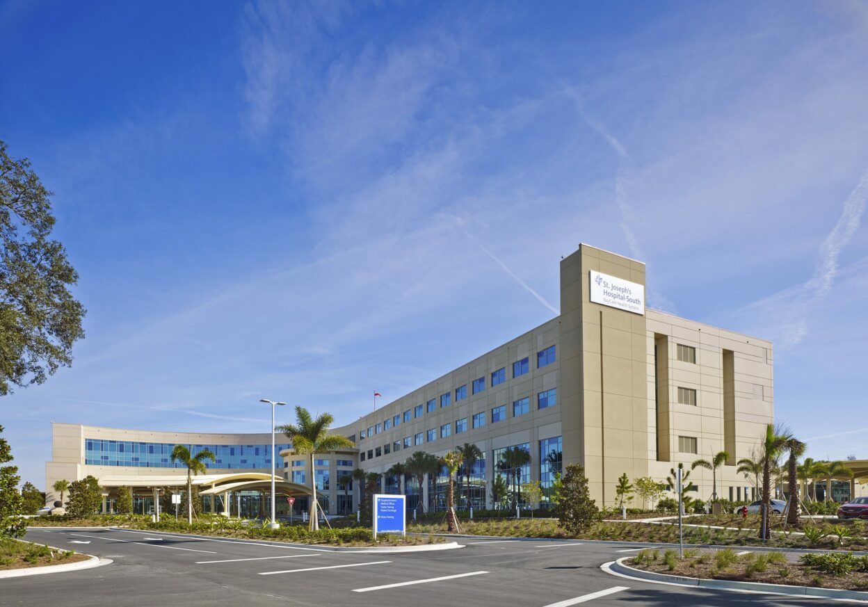 Exterior view of St Joseph's Hospital South