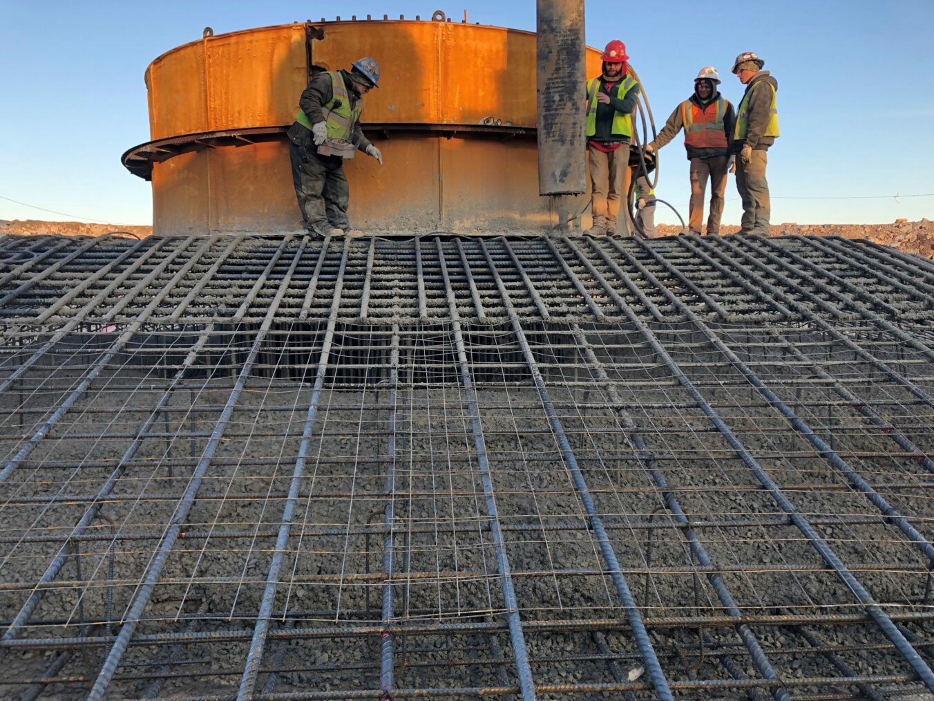 Barton Malow - Fairbanks Wind Farm Resteel-Concrete Placement