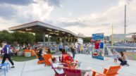 First Tennessee Ballpark, Home of AAA Baseball's Nashville Sounds - Picnic Area Completed Construction