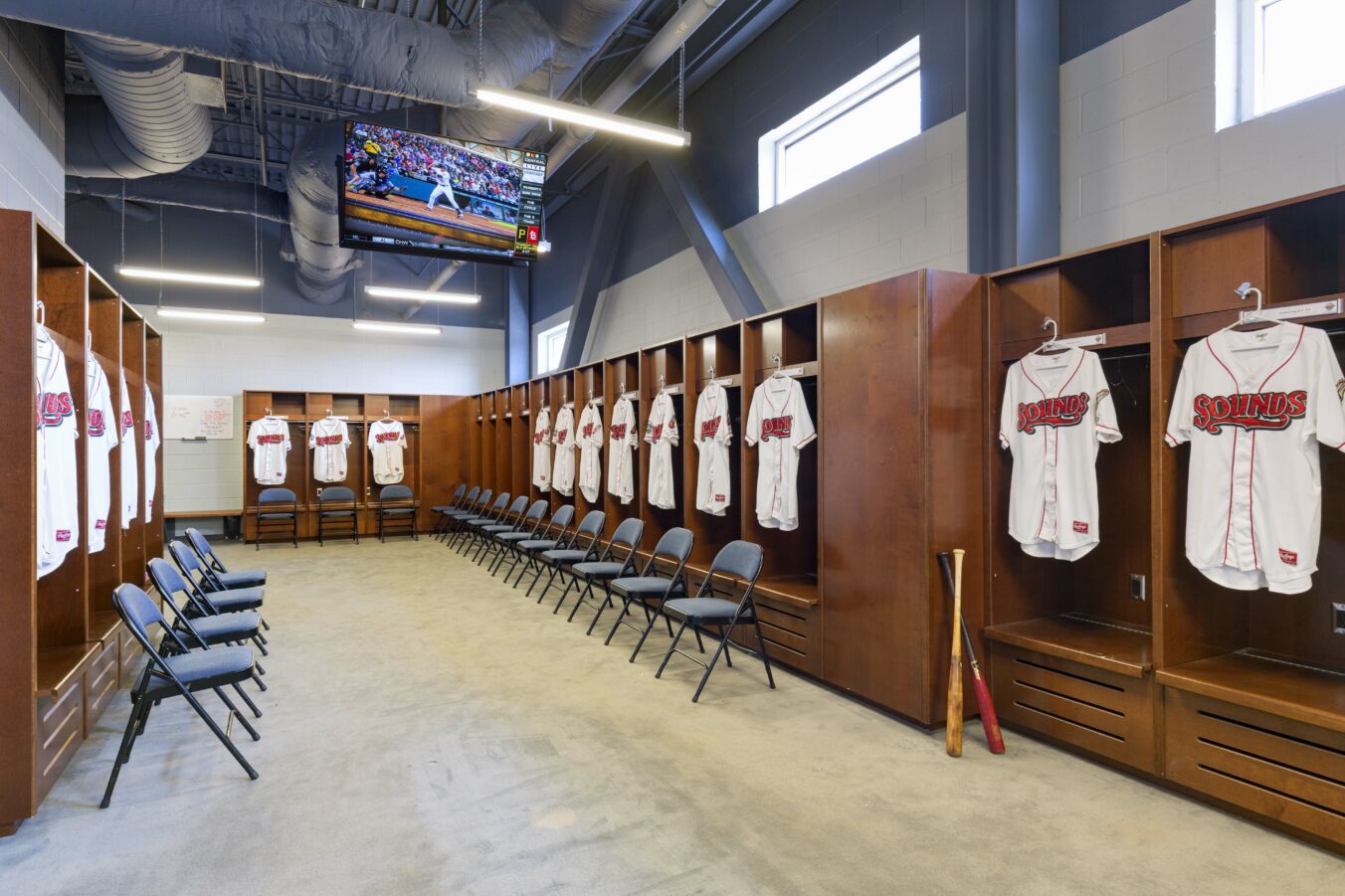 First Tennessee Ballpark, Home AAA Baseball's Nashville Sounds - Locker Room Completed Construction