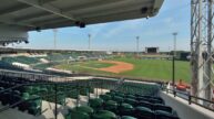 Minor League Baseball Publix Field at Joke Marchant Stadium Field shown from behind seats