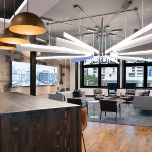 commercial office renovation in Detroit