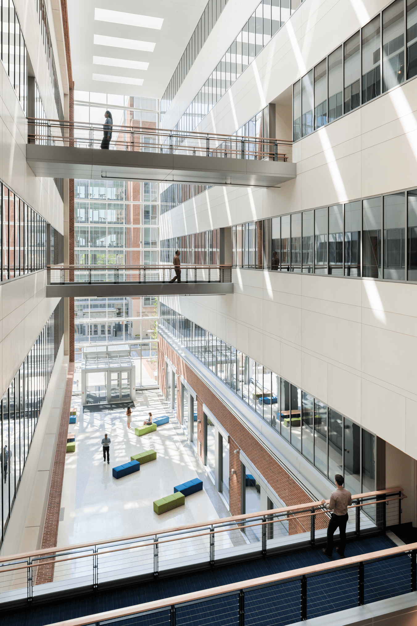 Interior view of the facility's five-story atrium