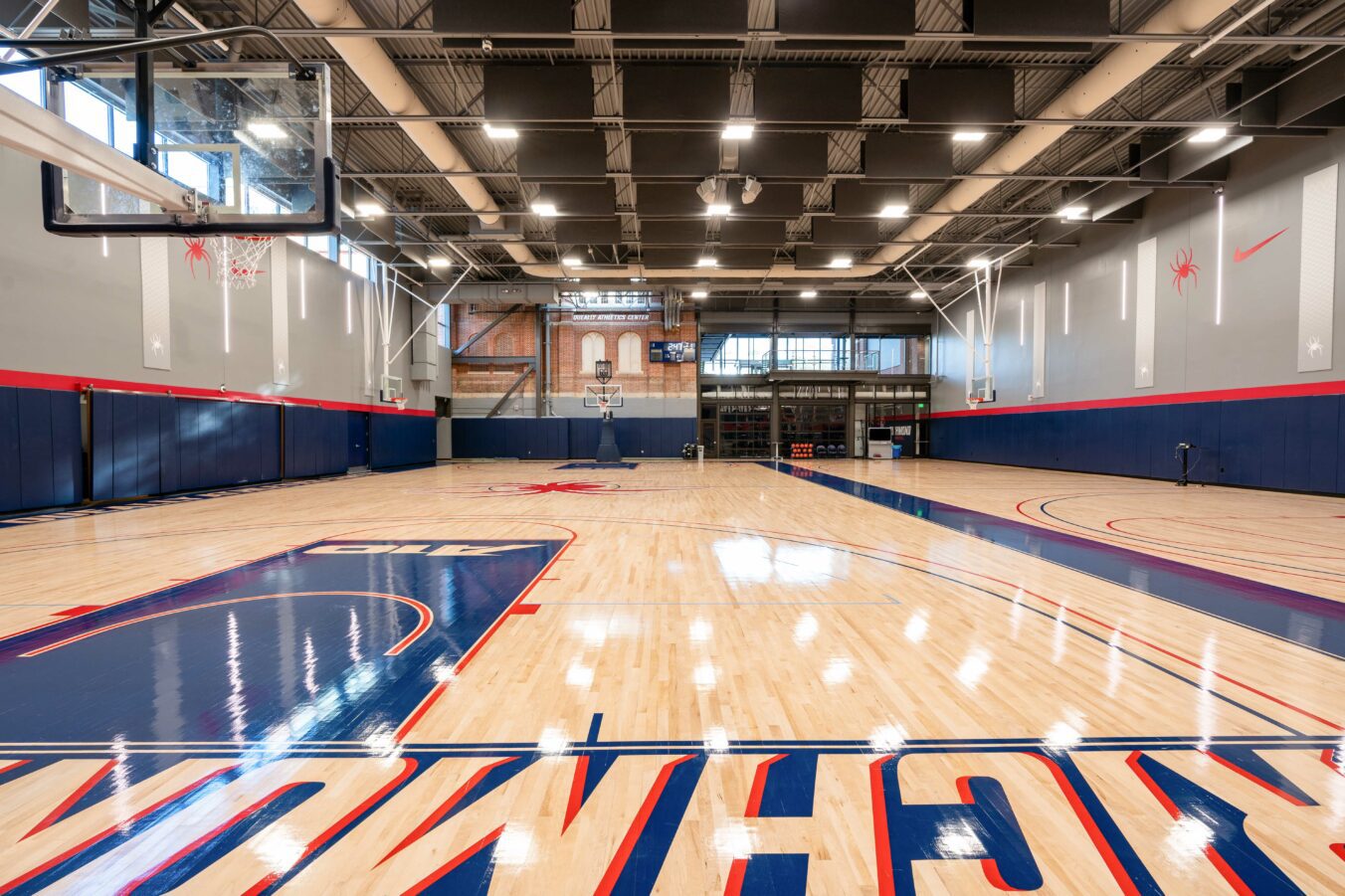 University of Richmond Queally Athletic Center Practice Court Connection to Millhiser