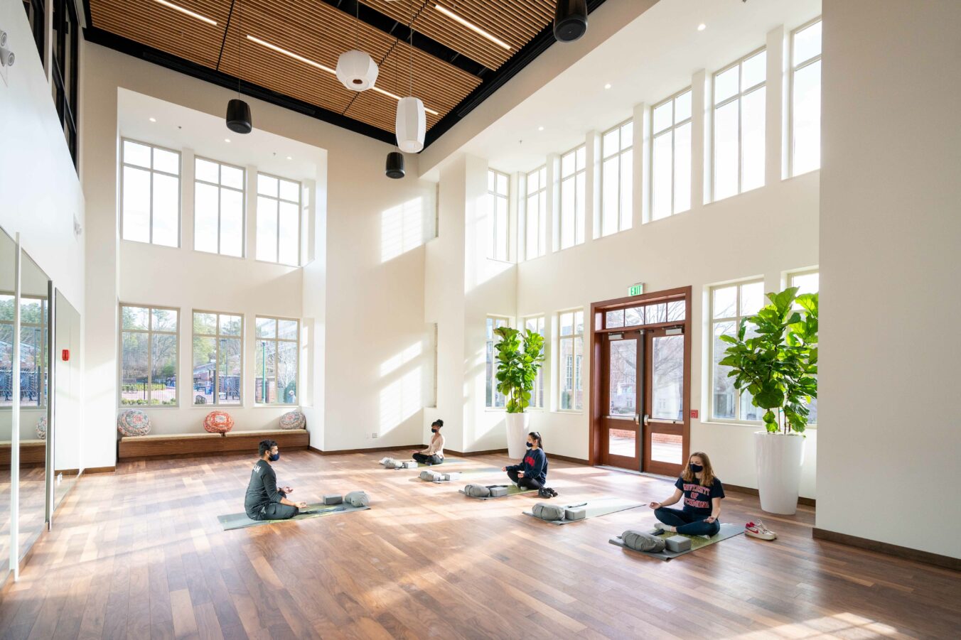 University of Richmond Well-Being Center Mind Body Studio with Yoga Class