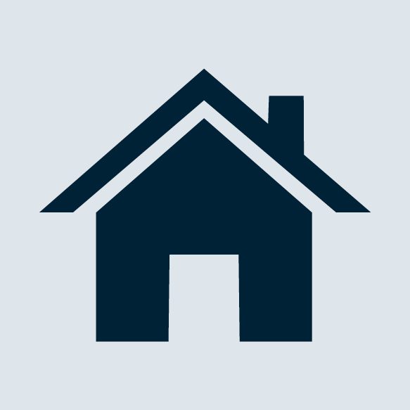 House Icon with blue background