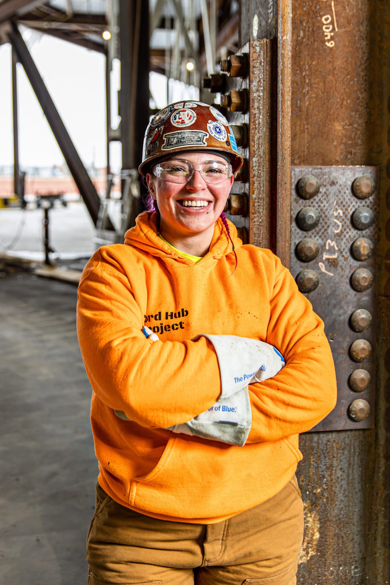 Ironworker Marlana Prime, Women in Construction, Ford, Dearborn, Michigan