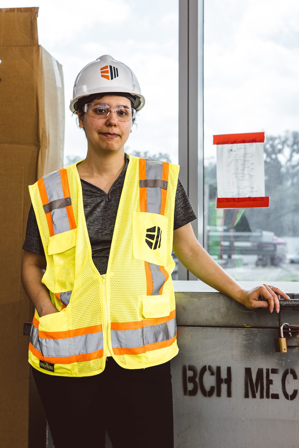 VDC Manager Lis Lay during Women in Construction at the South Florida Baptist Hospital project site