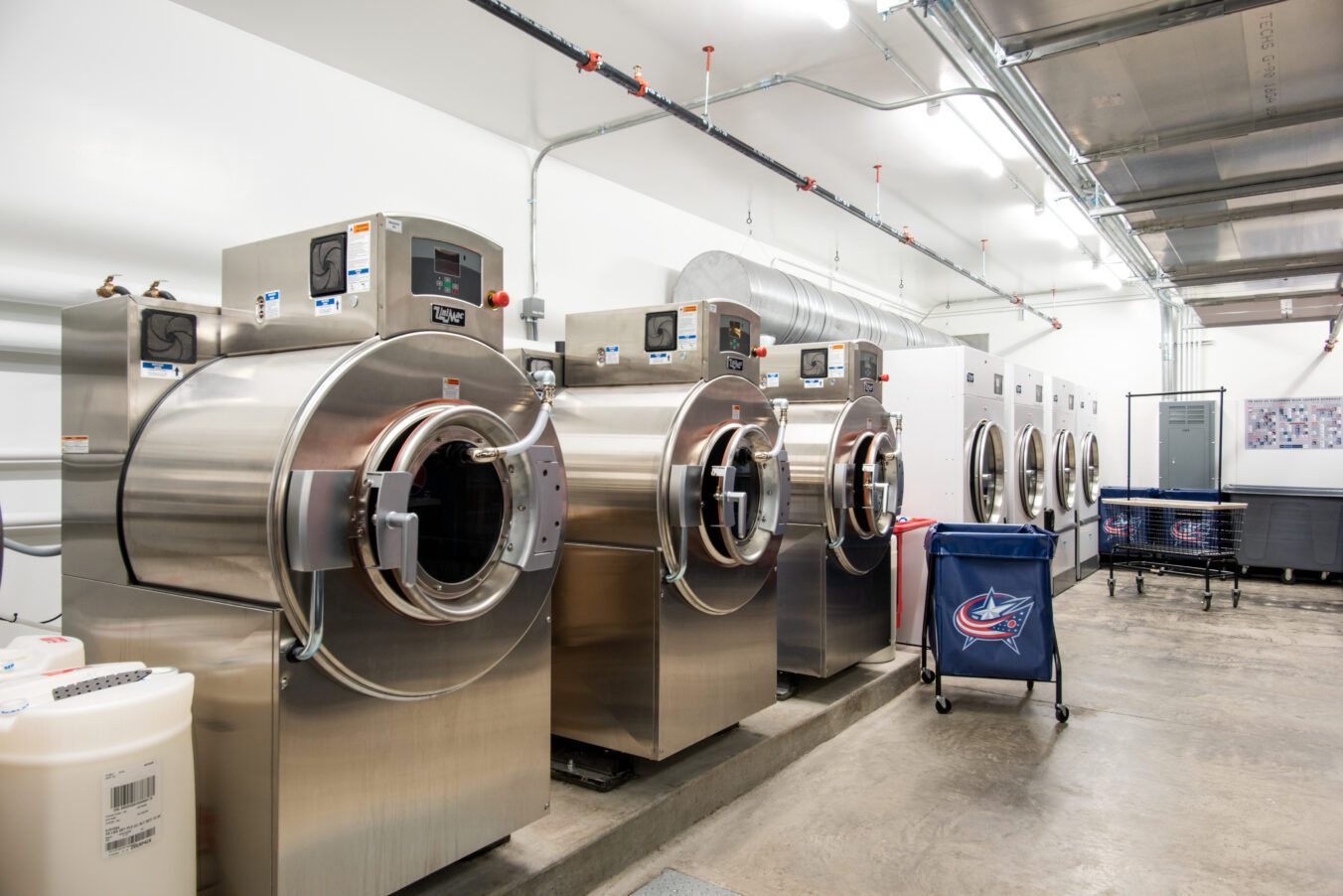 Columbus Blue Jackets NHL locker room renovation laundry facility