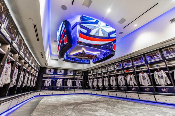 Columbus Blue Jackets NHL locker room renovation
