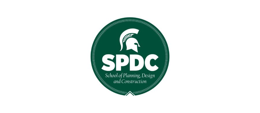 Michigan State University School of Planning, Design, and Construction Logo