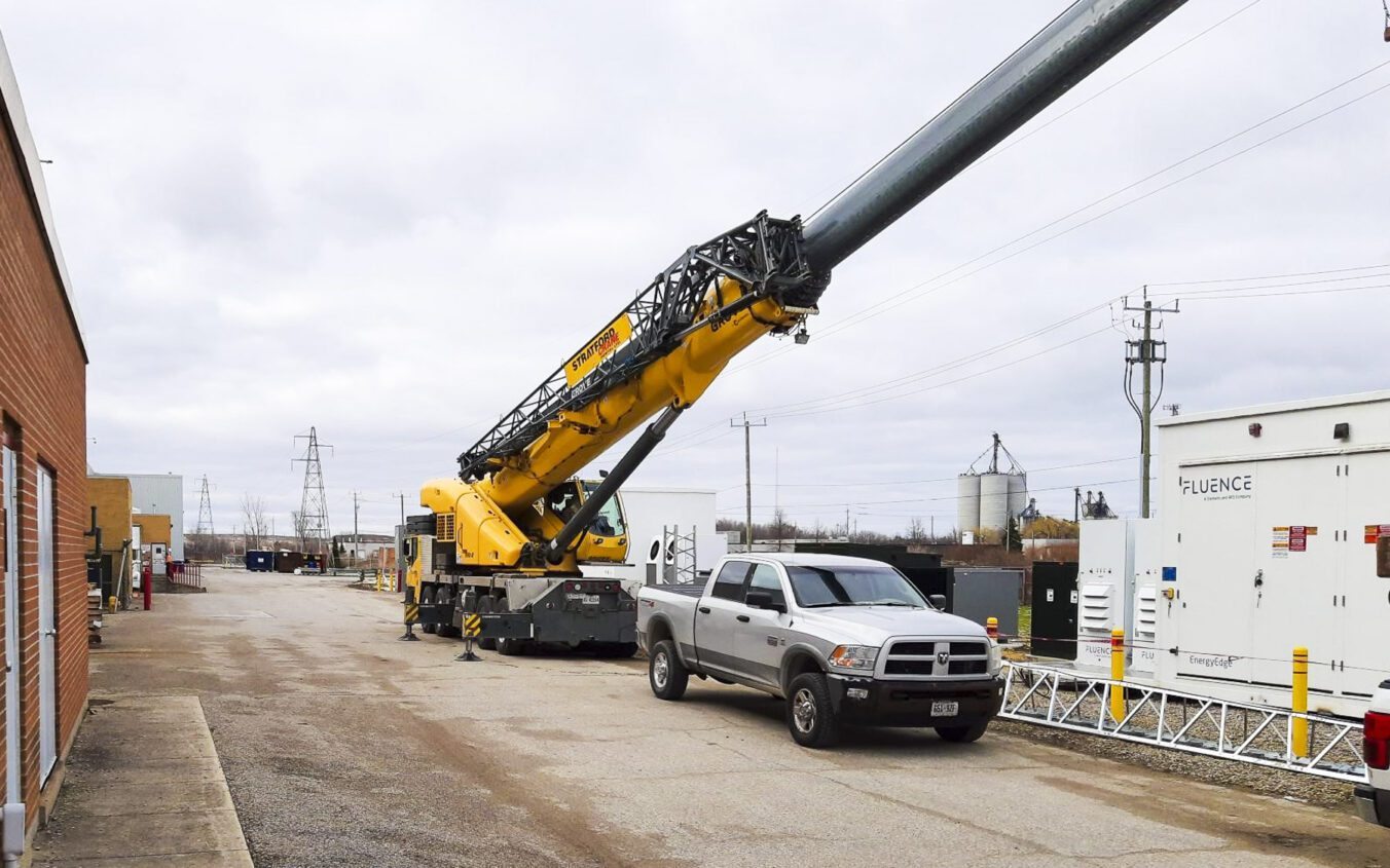 Battery Energy Storage Crane Pack Installation