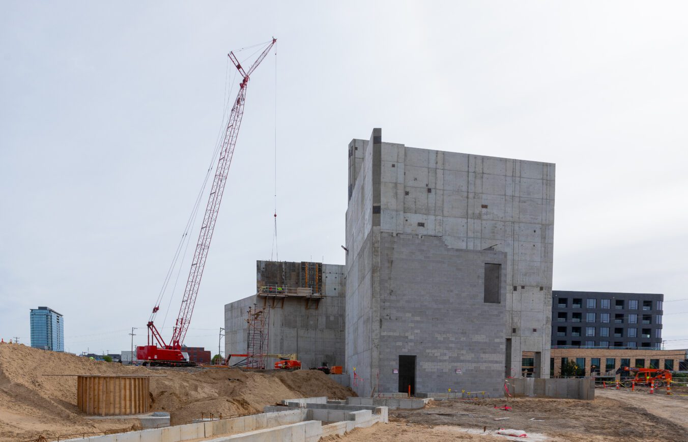 Grand Action 2.0 Acrisure Amphitheater In Progress Walls Up