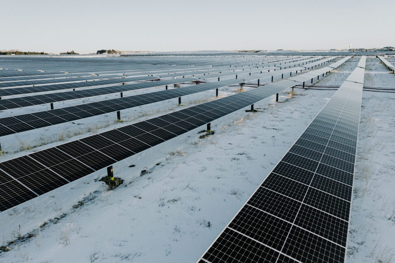 Elemental Energy Brooks II Solar, Solar Panels in the Snow