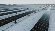Elemental Energy Brooks II Solar, Solar Panels in the Snow