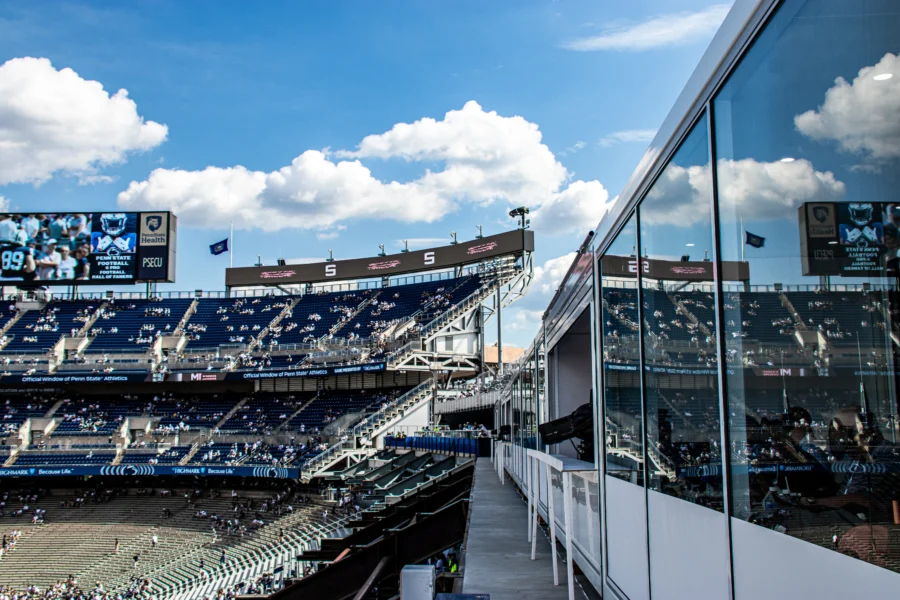 Penn State University Beaver Stadium Temporary Media In Progress 2025