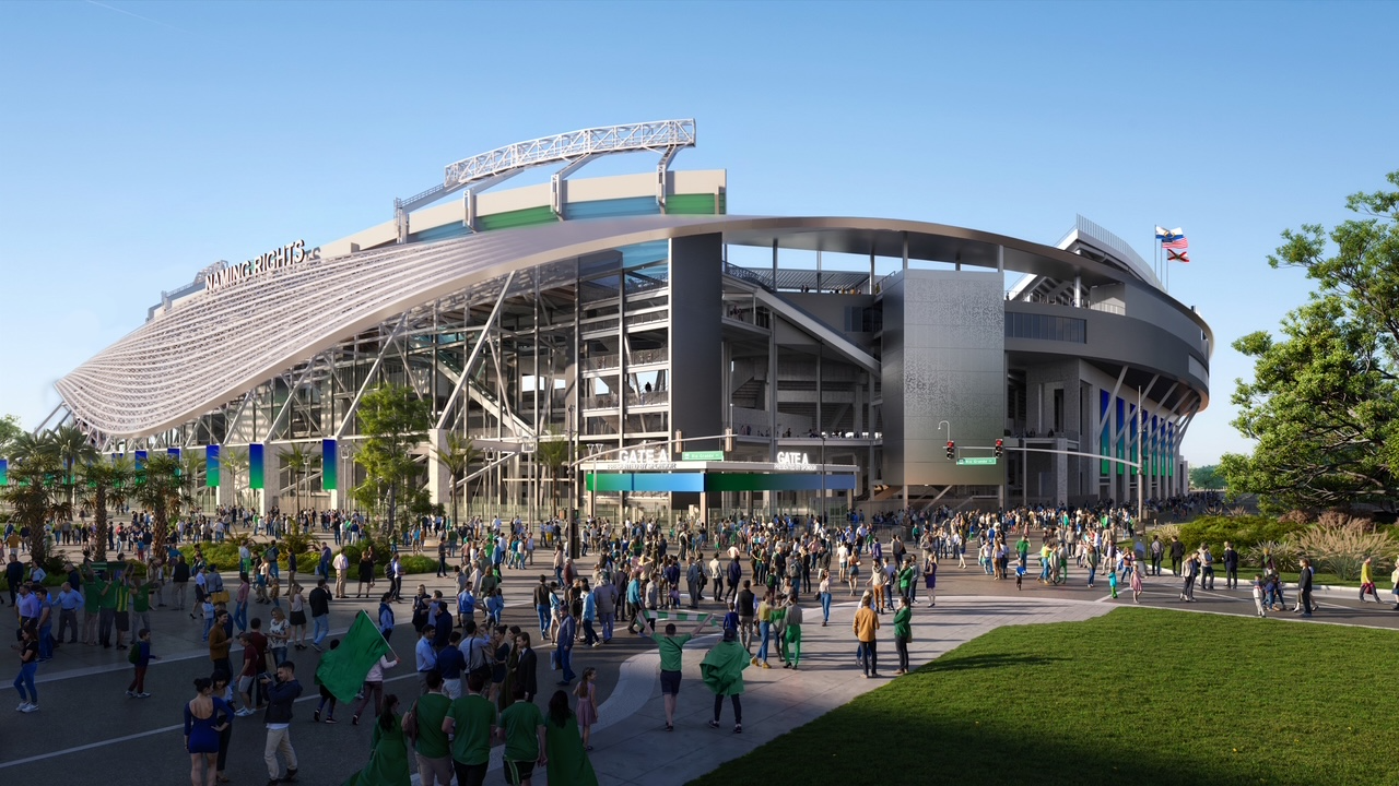 Rendering of Camping World Stadium Redevelopment in Orlando
